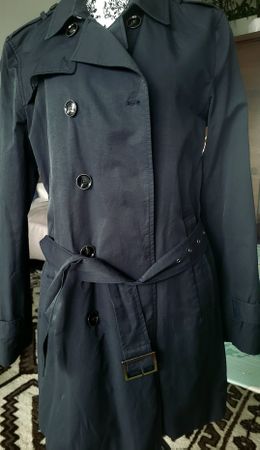 Esprit Herren Trenchcoat, Grösse 50, Dunkelblau.