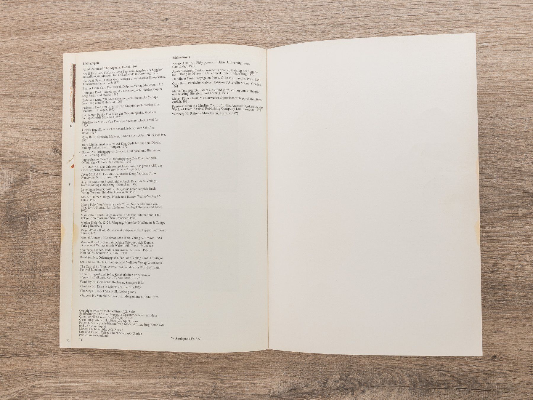 Dokumente: Broschüre Orientteppiche heute, 1976 – Gebraucht aus Ziefen von sin_2chk 4