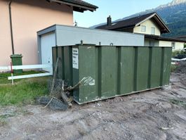 Öl-Tankcontainer Metall gruen, gebraucht, 11000 Liter