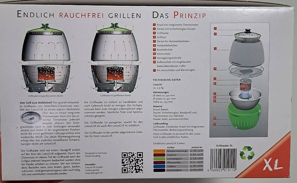 Lotusgrill Griglie: Coperchio Lotus Grill XL – Usato da Figino venduto da tog_hms6 1