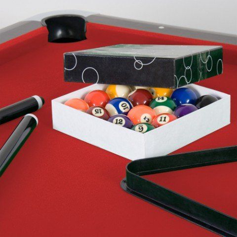 Tavoli da biliardo: 7 ft Billardtisch "Premium" – Braun / Rot – Usato da Olten venduto da antonio.troia 2
