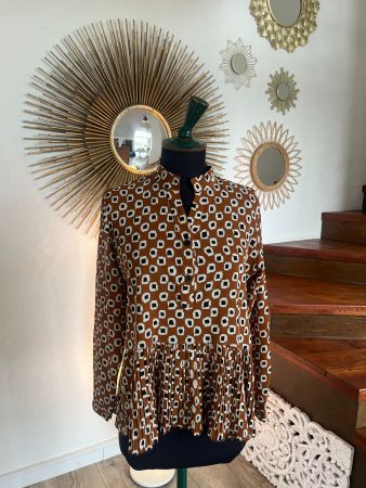 Blouse marron S