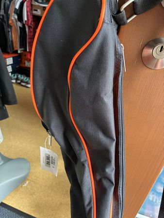 Unihockeytasche schwarz orange mit Aufdruck "EXCEL" neu