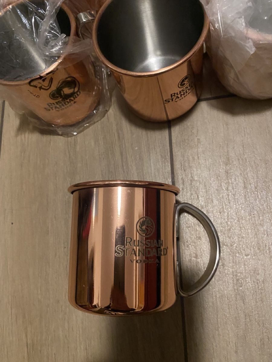Bevande alcoliche: 8 x Kupferbecher Moscow Mule – Nuovo e nell'imballaggio originale da Wengen venduto da rotstock1696
