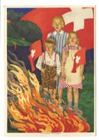 Bundesfeier 1930 - Sonderstempel 1. CH Segelluftpost Bachtel