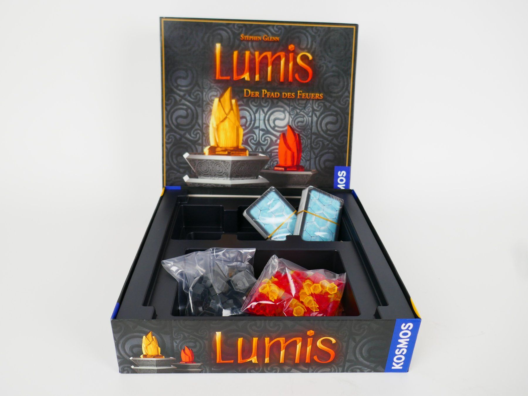 Kosmos Giochi: Lumis - Der Pfad des Feuers Brettspiel – Usato da Urtenen-Schönbühl venduto da Restwert_Schoenbuehl
