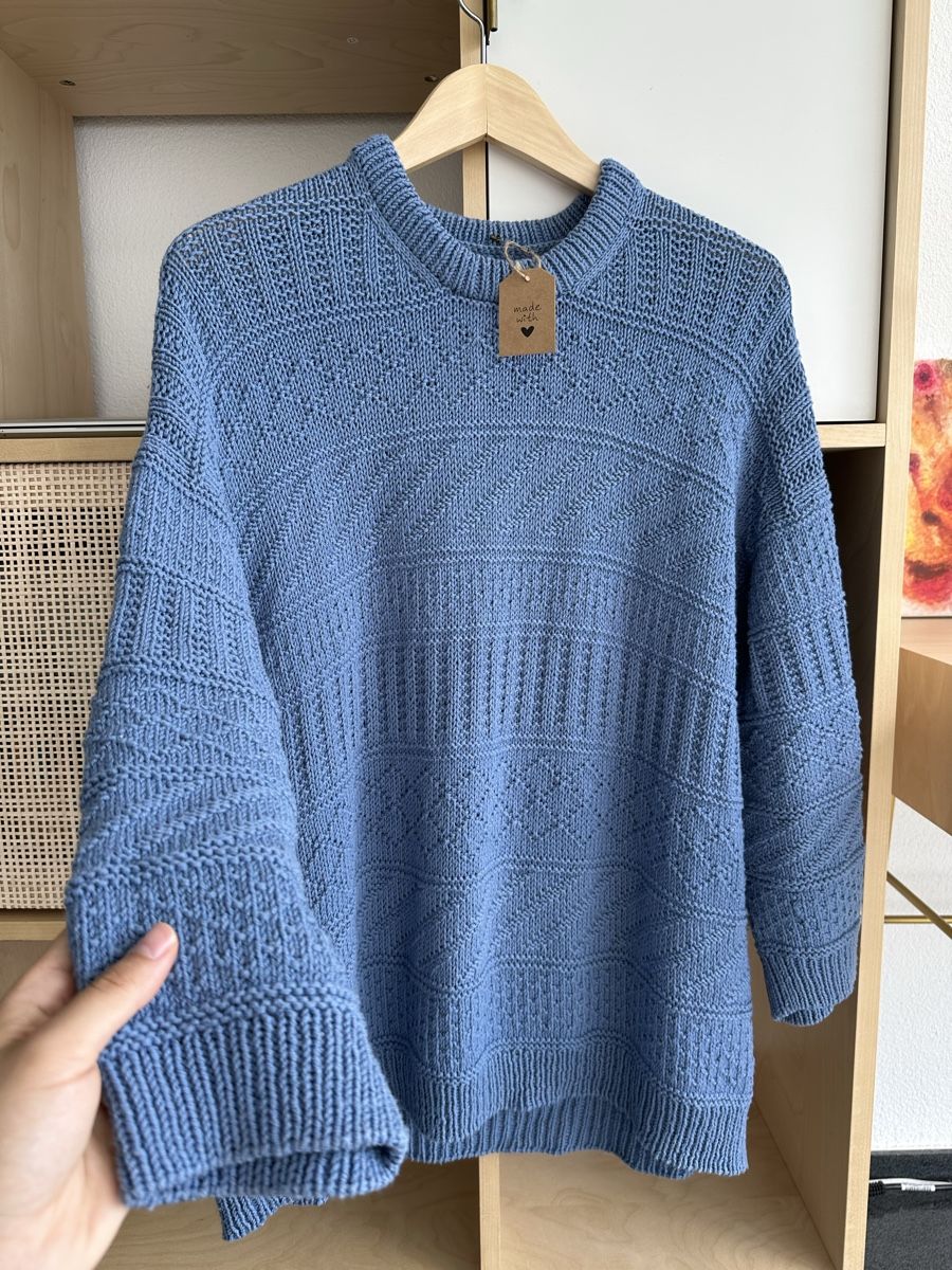 Maglioni & Felpe: Handgestrickter Pullover Merino/Baumwolle – Nuovo (secondo la descrizione) da Ormalingen venduto da nude.knits 1