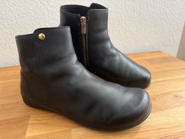 HELVESKO Stiefeletten ,Leder schwarz, Grösse 39, gepflegt