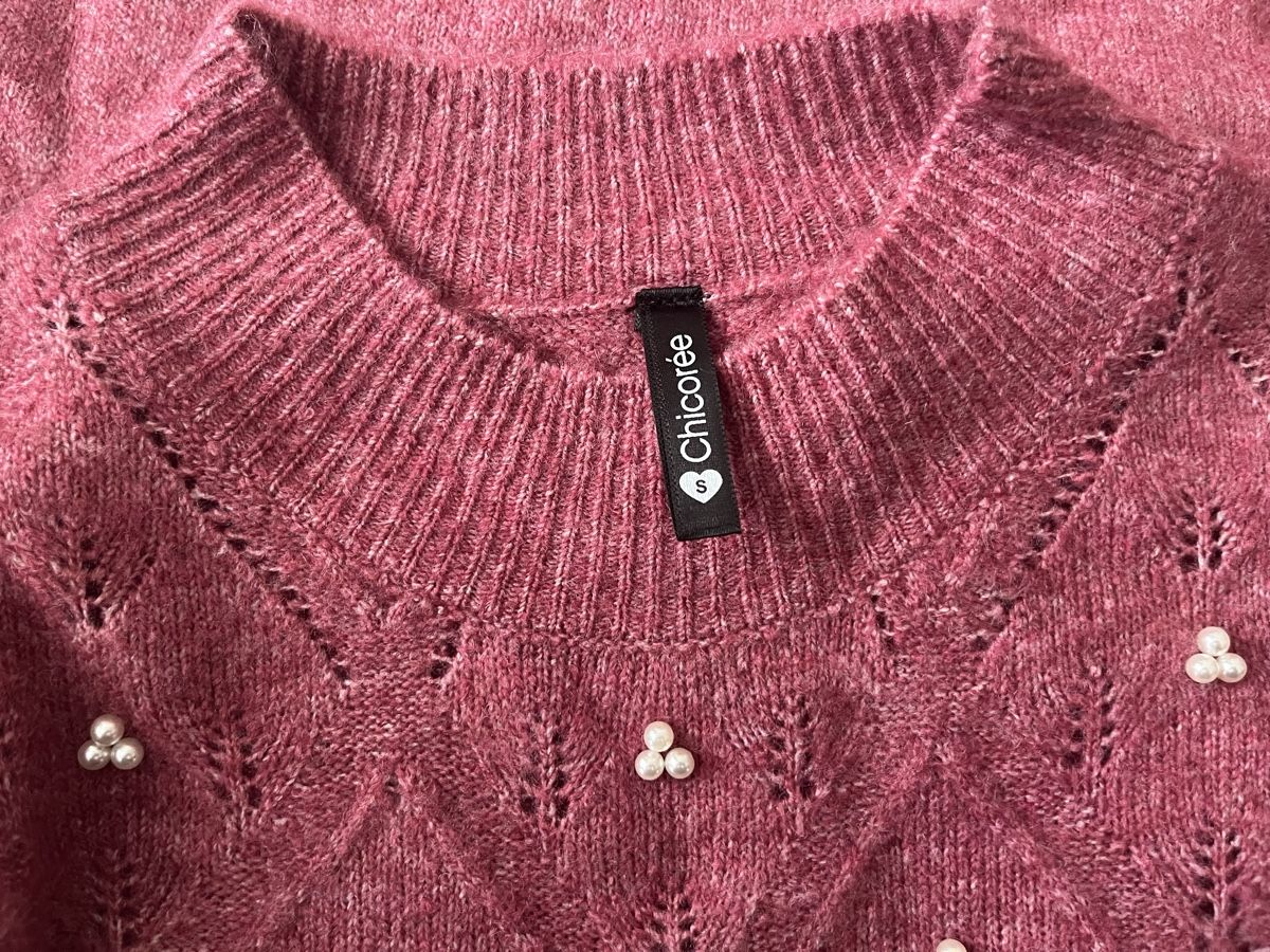 Maglioni & Felpe: Strickpullover magenta mit Perlen S neu – Nuovo (secondo la descrizione) da Birrwil venduto da vanyboo 3