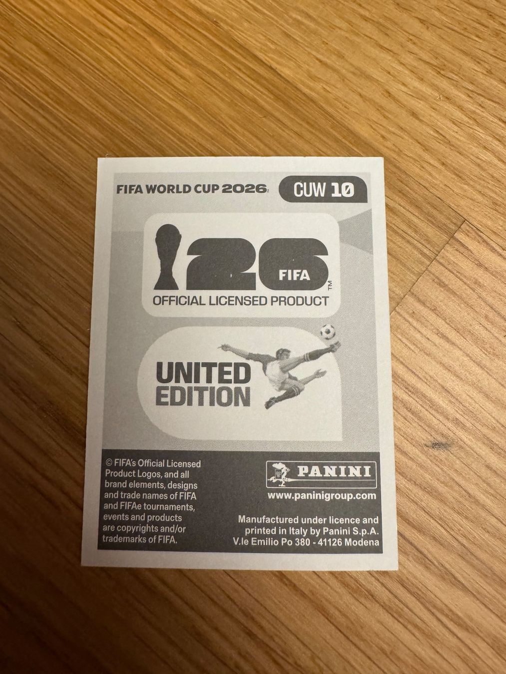 Panini Sammelbilder & Trading cards: CUW 10 Panini FIFA World Cup WM 2026 – Neu und originalverpackt aus Zürich von wtpooh 1