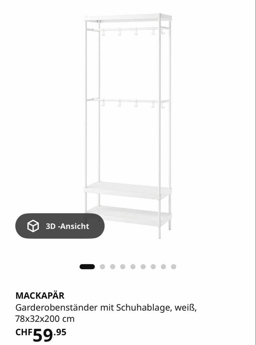 Ikea Guardaroba: Garderobeständer – Usato da Bern venduto da machadoba 1