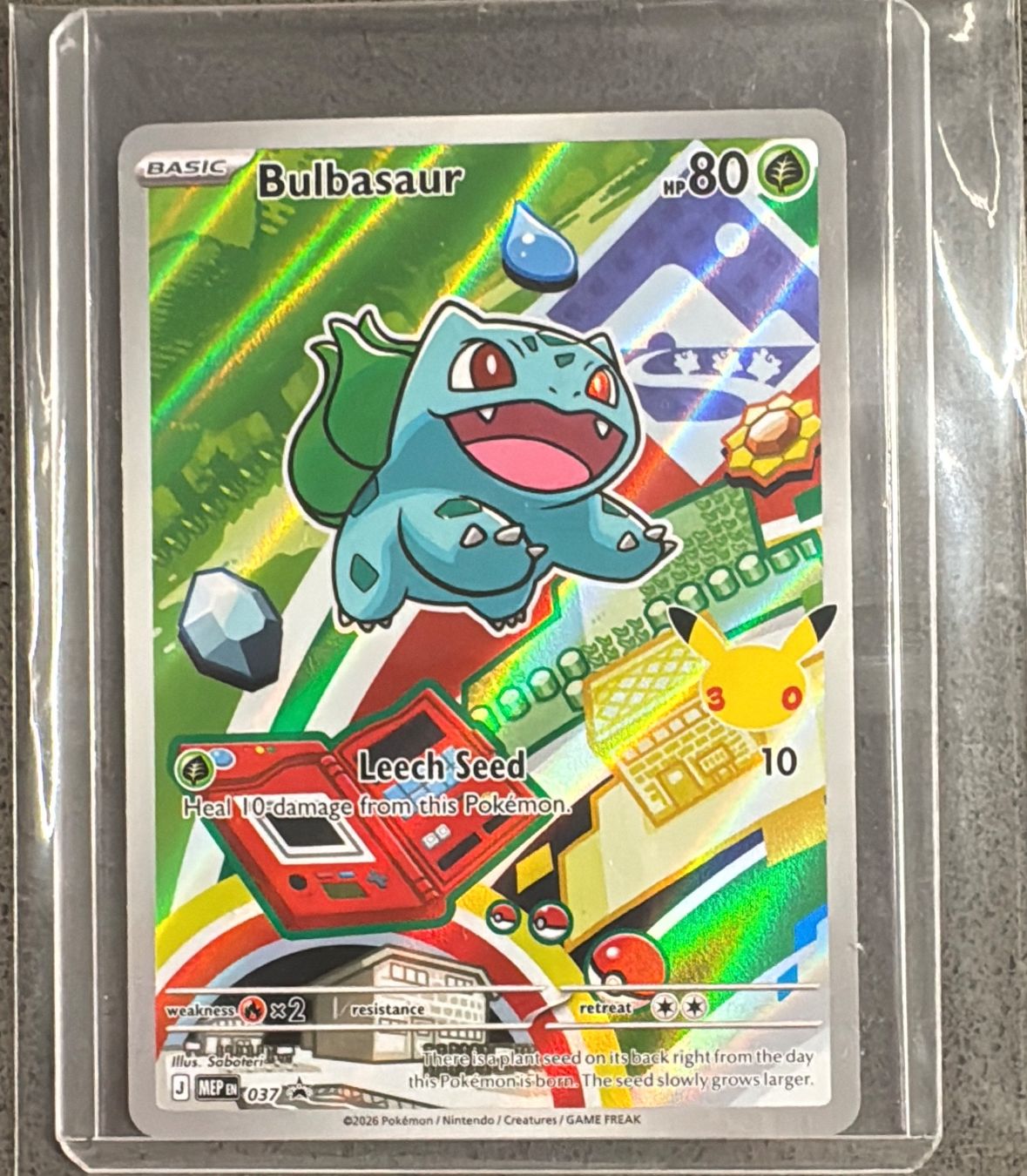 Pokémon Bulbasaur #37 promo illustration First Partner - EN (Gebraucht ...