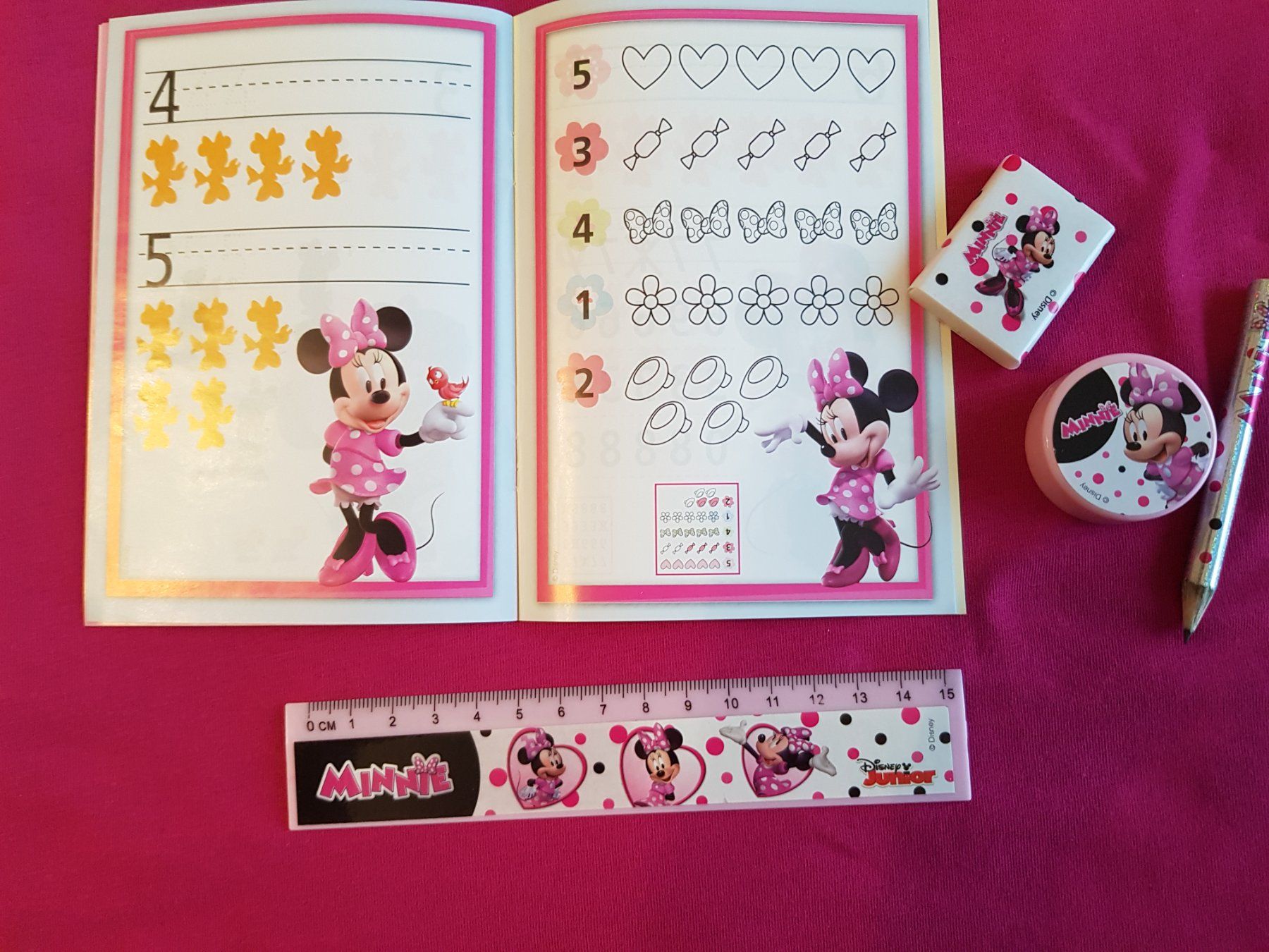 Blocchi: SCHREIBEN + MALEN mit MINNIE – Nuovo e nell'imballaggio originale da Zürich venduto da Citalo 2