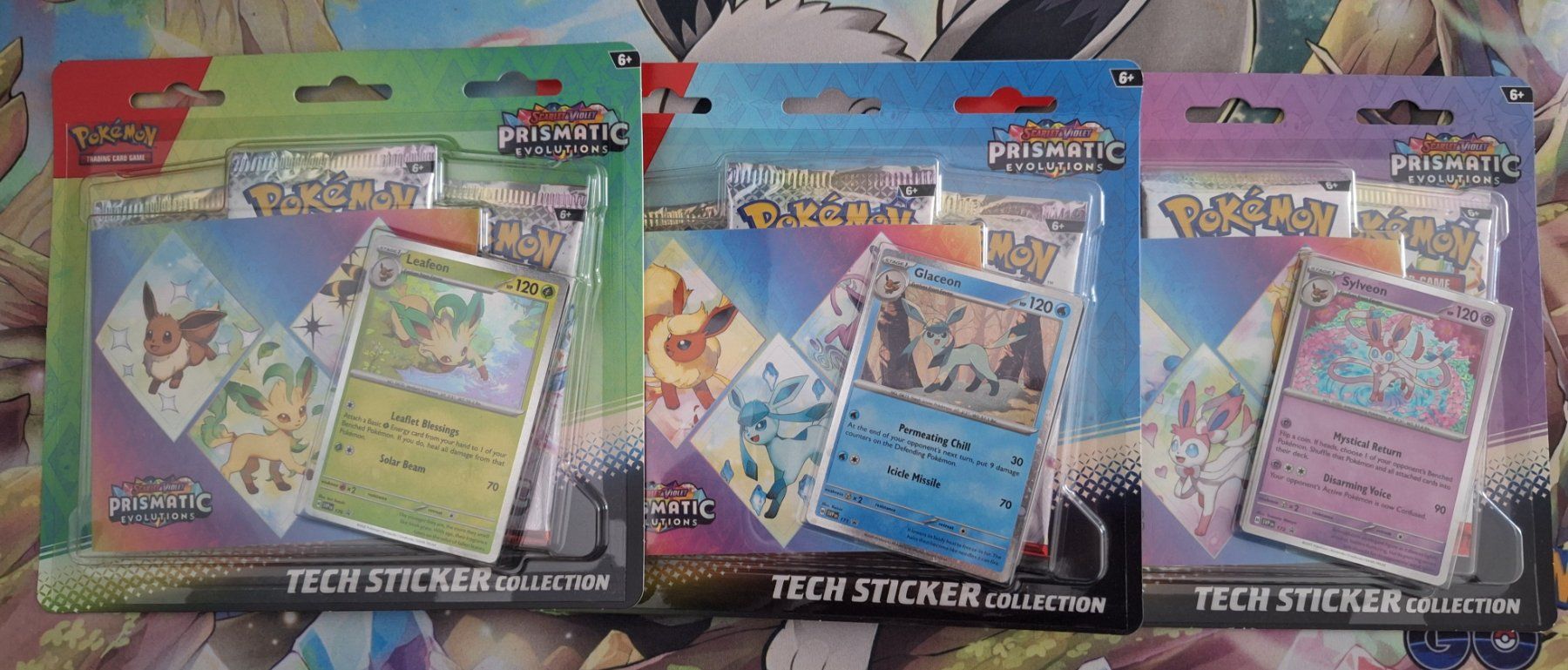 Pokémon Carte collezionabili: Pokémon Prismatic Evolutions Tech Sticker 3er Set – Nuovo (secondo la descrizione) da Naters venduto da poketrade11