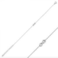 Armband Infinity Zirkonia 925 Silber zart filigran