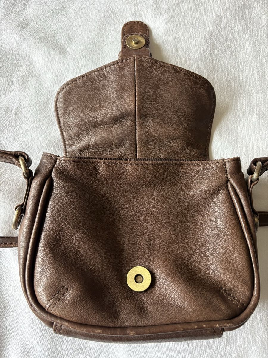 Borse da donna: kleine Ledertasche dunkelbraun – Usato da Baden venduto da jdif 2