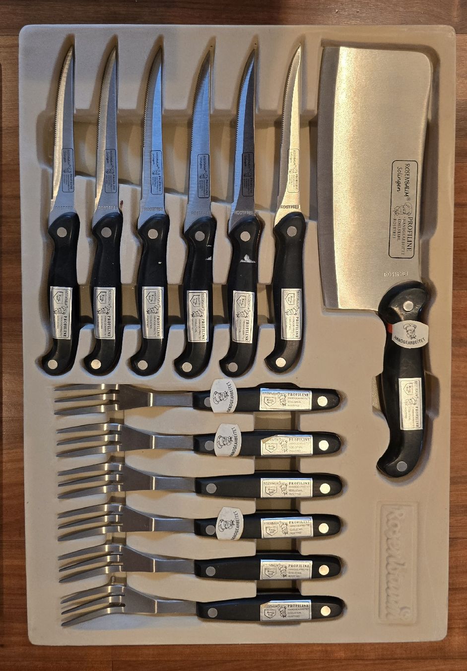 Coltelli: 24-tlg Messer-Set neu! – Nuovo e nell'imballaggio originale da Widnau venduto da Schurlibua 1
