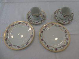 Handbemaltes Porzellan Kaffee-Set "Langenthal"