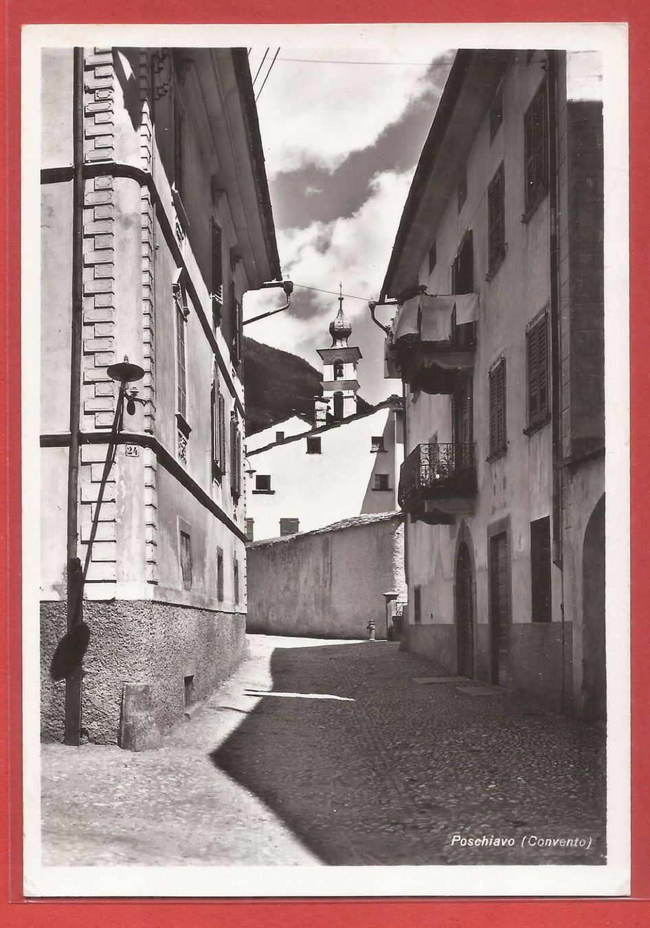 Ansichtskarten: Poschiavo Convento - 1964 gestempelt – Gebraucht aus Fislisbach von Porano