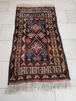 Handgeknüpfter Orientteppich, ca. 68x140cm, Vintage