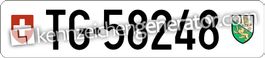 Kontrollschild TG 58248