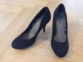 Schwarze Pumps Wildleder Gr. 38 wie NEU