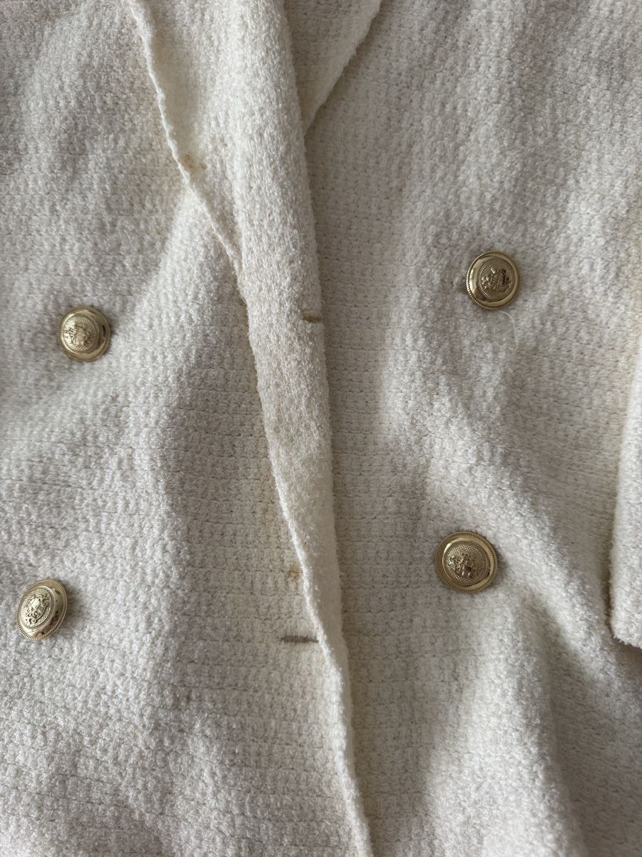 Massimo Dutti Maglioni & Felpe: Cardigan blanc Massimo Dutti, style chic – Usato da Genève venduto da lejardindesvetements 1