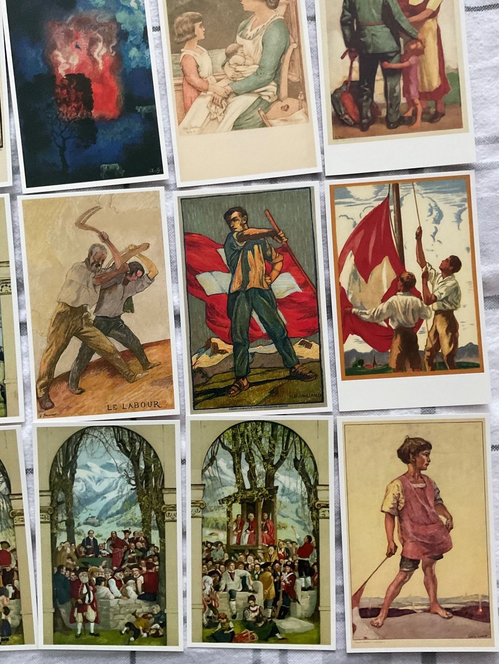 Ansichtskarten: 20 AK Bundesfeier Postkarten Reprints – Gebraucht aus Zürich von tol_b7c7 4