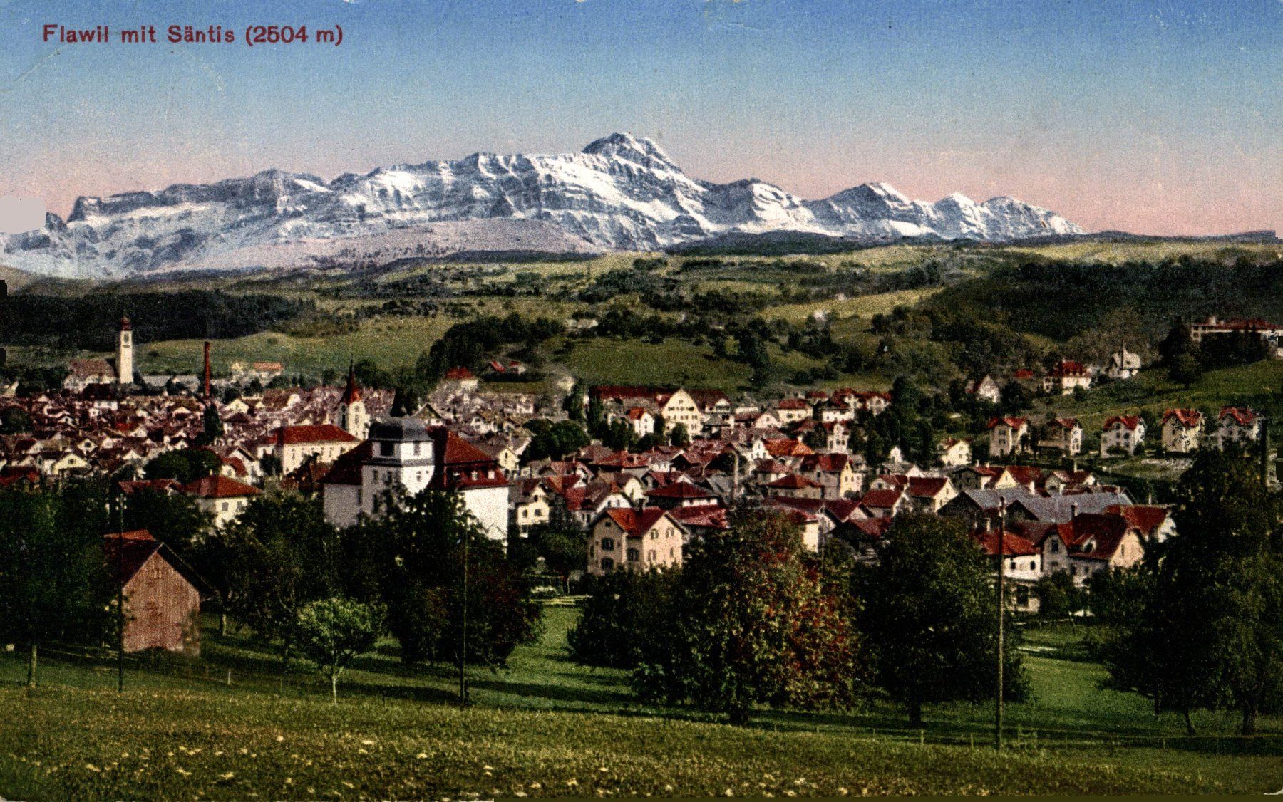 Cartes postales: Flawil mit Säntis – D'occasion à Bronschhofen par Astore