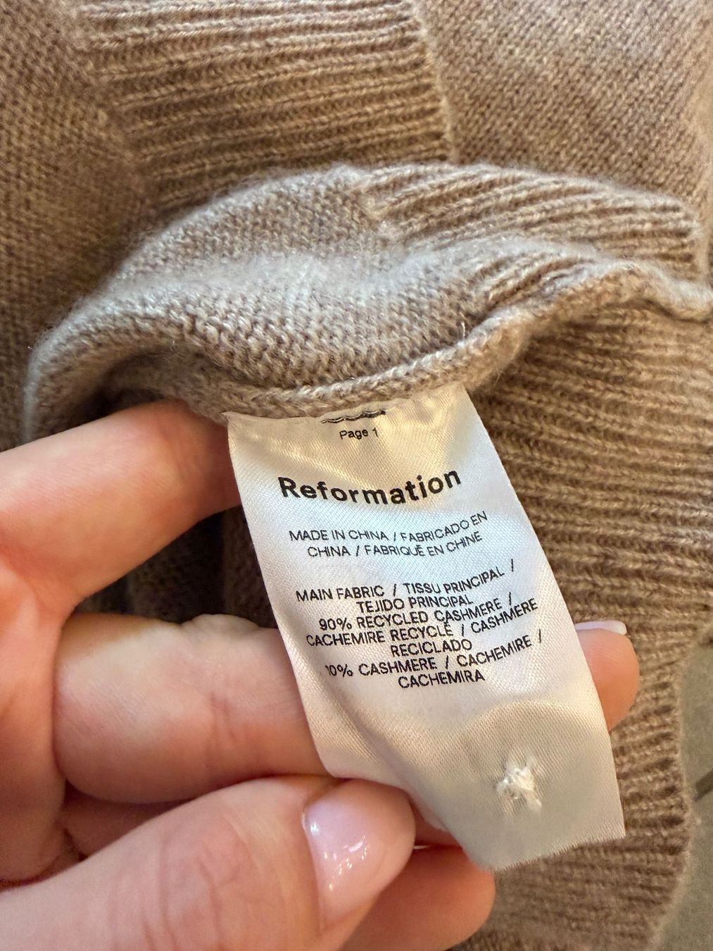 Pullover & Sweatshirts: Reformation Kaschmir Strickjacke braun – Gebraucht aus Dielsdorf von Anthony111 4