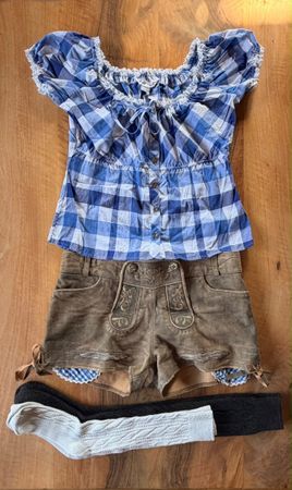 Dirndl Bluse Lederhosen, Trachtenset