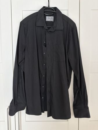 Schwarzes Engelbert Strauss Hemd, Grösse 38, Slim Fit