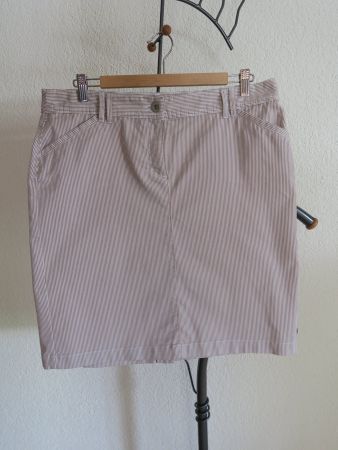 Montego Rock beige-weiss gestreift Gr. 42 - gut & günstig