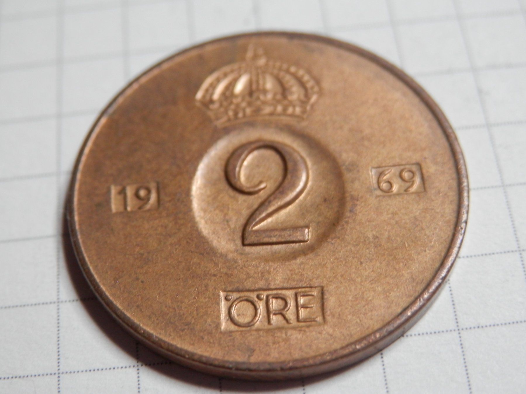Tutti le monete: Schweden  2 Öre, 1969 – Usato da Weiach venduto da weiach81 1