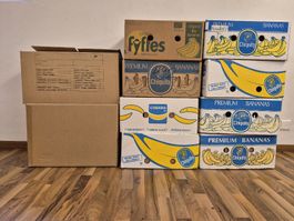 Umzugskiste 10 Stück; 8 Bananenschachteln und 2 andere