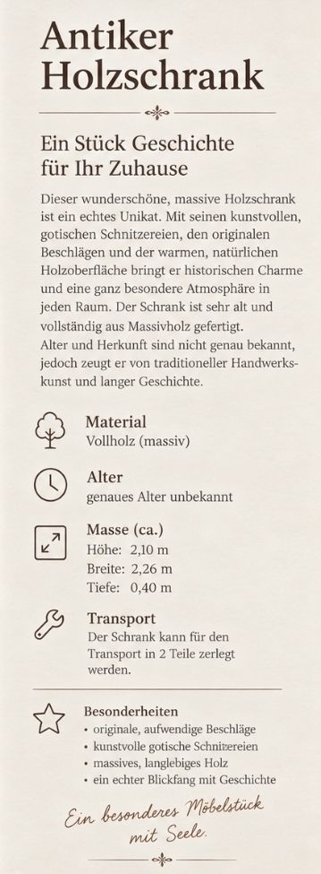 Schränke: Alter Massivholzschrank – Gebraucht aus Belp von nic_5kpk 1