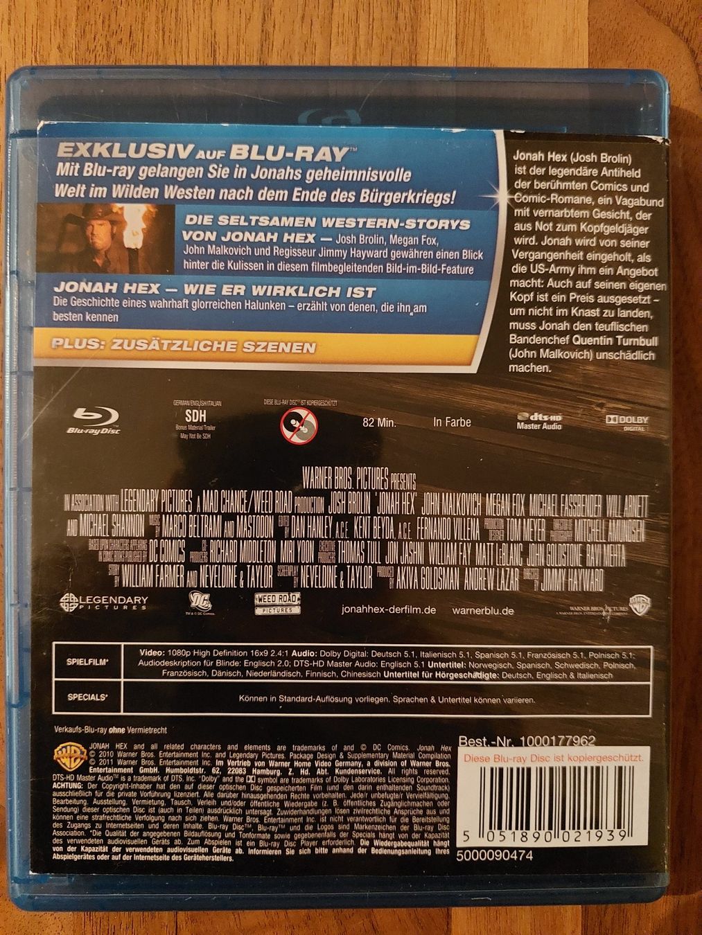 Tutti i DVDs: Blu Ray - Jonah Hex – Usato da Rheinfelden venduto da Onyx74 1