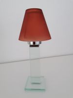 Edle Kerzenlampe / Windlicht Glas inkl. kleine Leuchtkerze