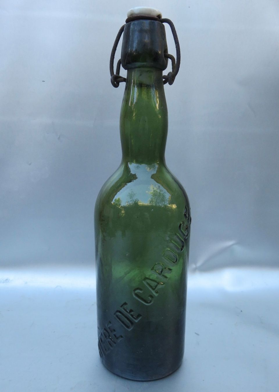 Bicchieri, Caraffe & Bottiglie: ALTE BIERFLASCHE BIÈR DE CAROUGE – Usato da BERN venduto da erassmusvonrotterdam