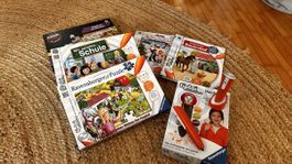 Tiptoi Lernsystem Ravensburger mit Spielen und Büchern