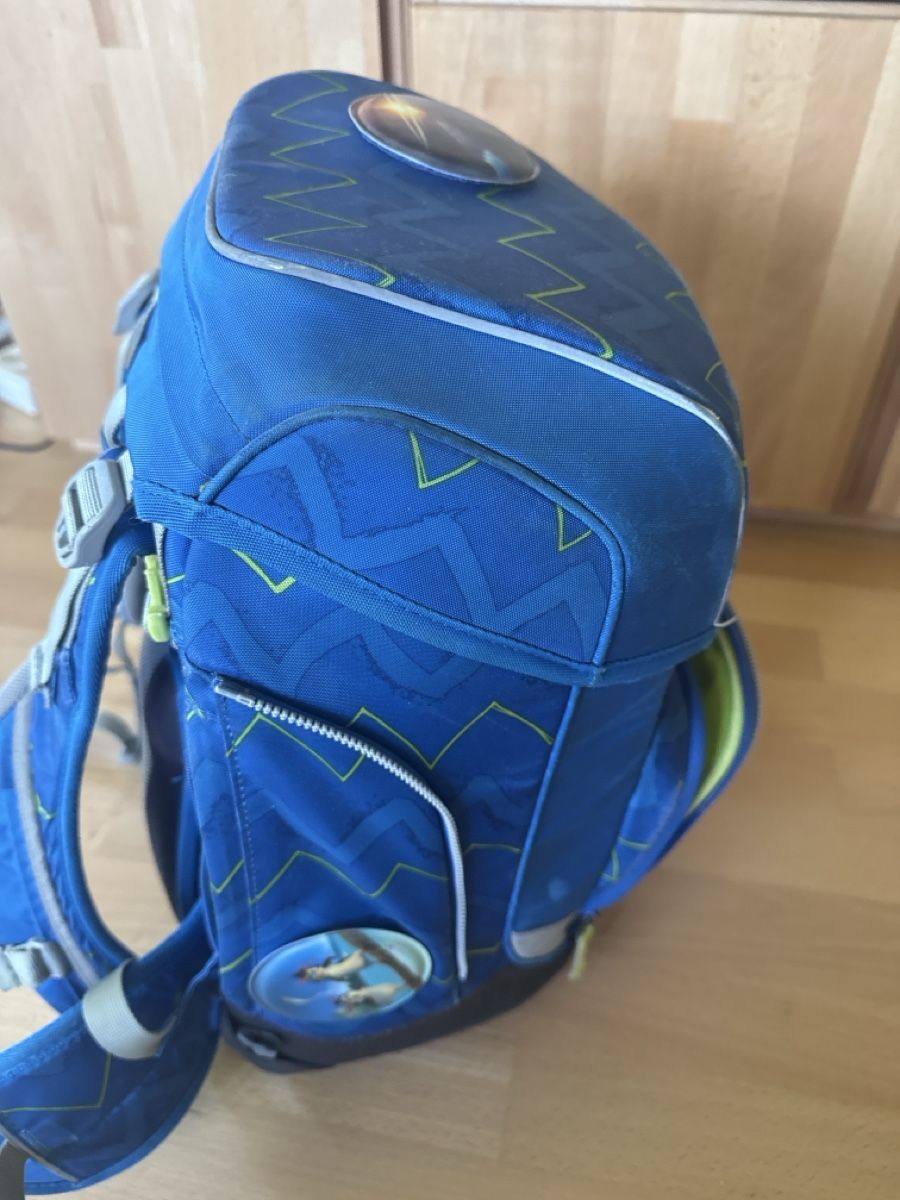 Zaini: Schulrucksack Ergobag blau mit Muster gebraucht – Usato da Arlesheim venduto da ioanavis 5