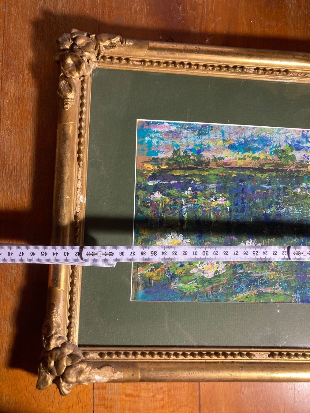 Gemälde: Peinture Gemälde Nénuphars cadre rahmen – Gebraucht aus St-Cierges von LeRegain 6