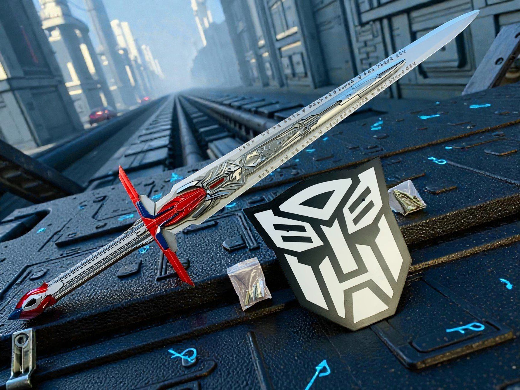 Altre raccolte & rarità: TRANSFORMERS Schwert aus Stahl 126cm NEU – Nuovo e nell'imballaggio originale da Bergdietikon venduto da shopAgent 1