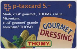 THOMY Gourmet Dressing - seltene FullFace Firmen Taxcard