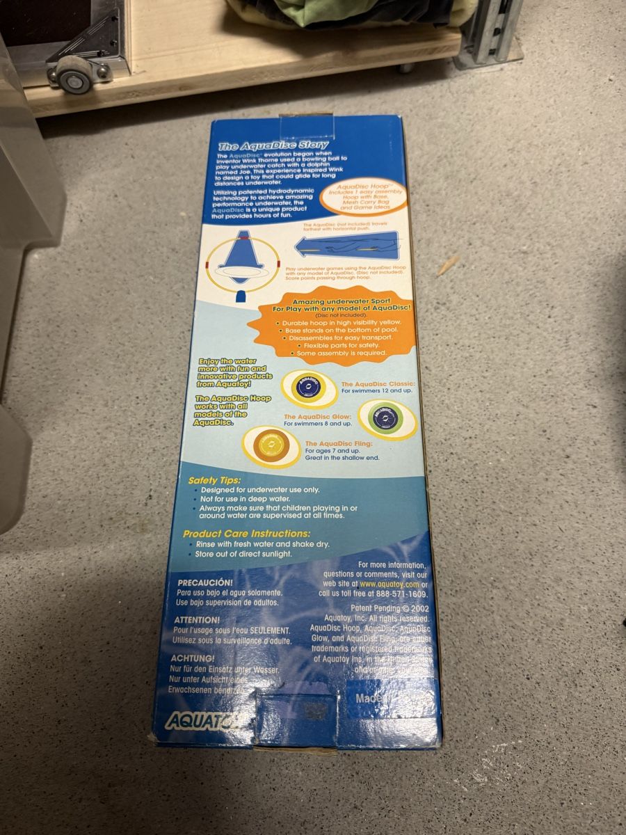 Giocattoli: Aqua disc hoop/ ring zum durchschwimmen – Usato da Rotkreuz venduto da SpitfireSG 1