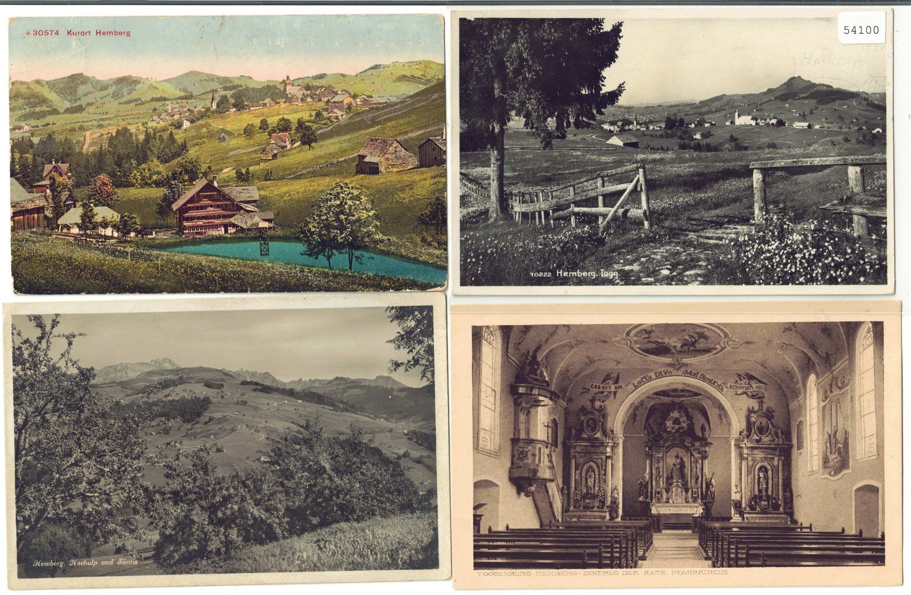 Cartoline postali: 4 AK - Hemberg – Usato da Ettingen venduto da Kartenplanet