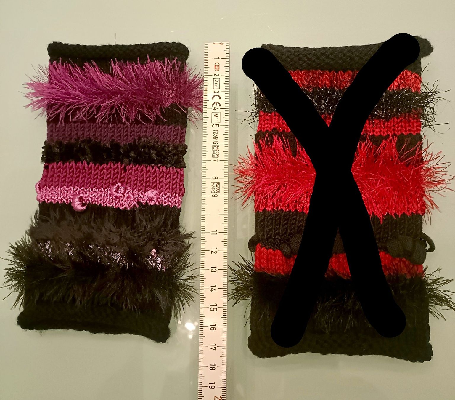 Altro in  Abbigliamento & Accessori: Hand gestrickte Pulswärmer  Lila – Nuovo e nell'imballaggio originale da Sitterdorf venduto da imsis 1