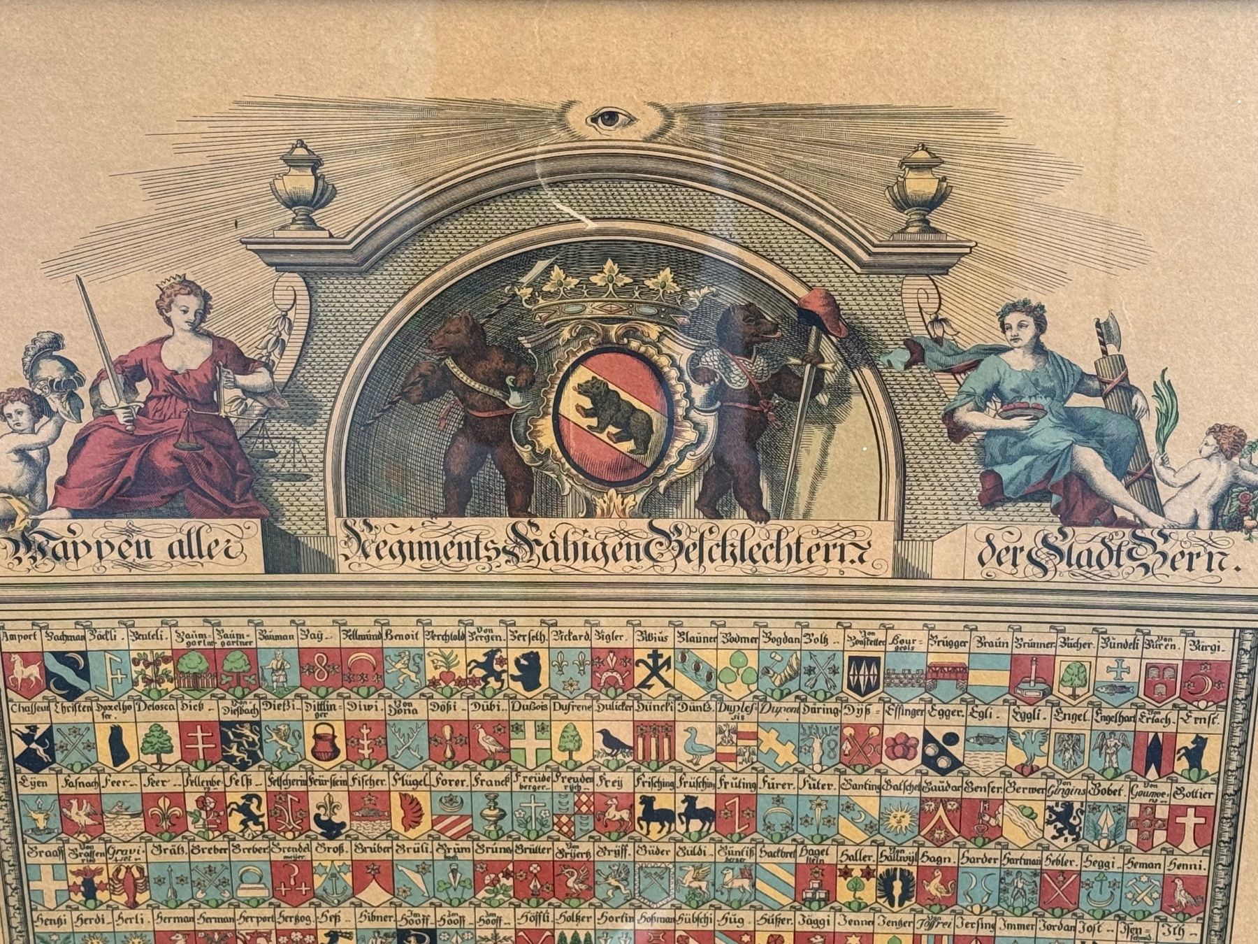 Grafiken & Lithographien: Antike Litho Regimentswappen Stadt Bern – Gebraucht aus Bern von Jwpm66 1