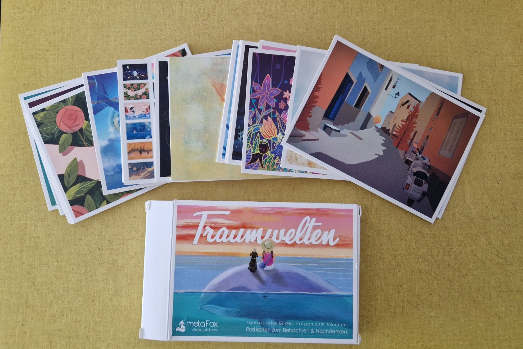 Cartoline postali: Traumwelten Coaching Postkarten Set Metafox Dreamland – Nuovo e nell'imballaggio originale da Laufen venduto da nostalgie0811 1