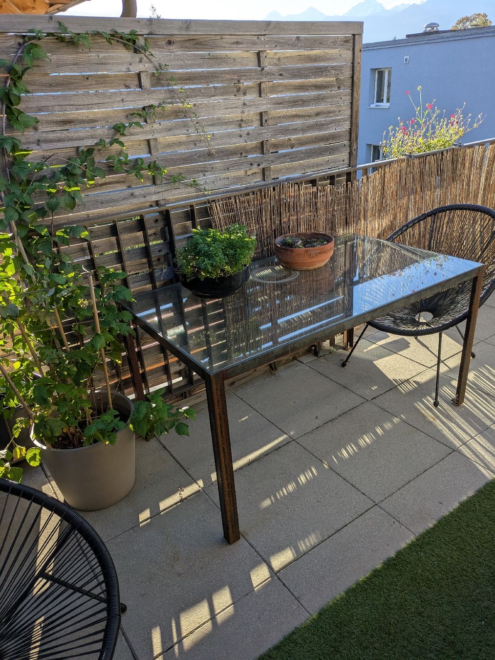 Tavoli: Glastisch Outdoor Rustikal Design geschweisst – Usato da Thun venduto da Kenneth729